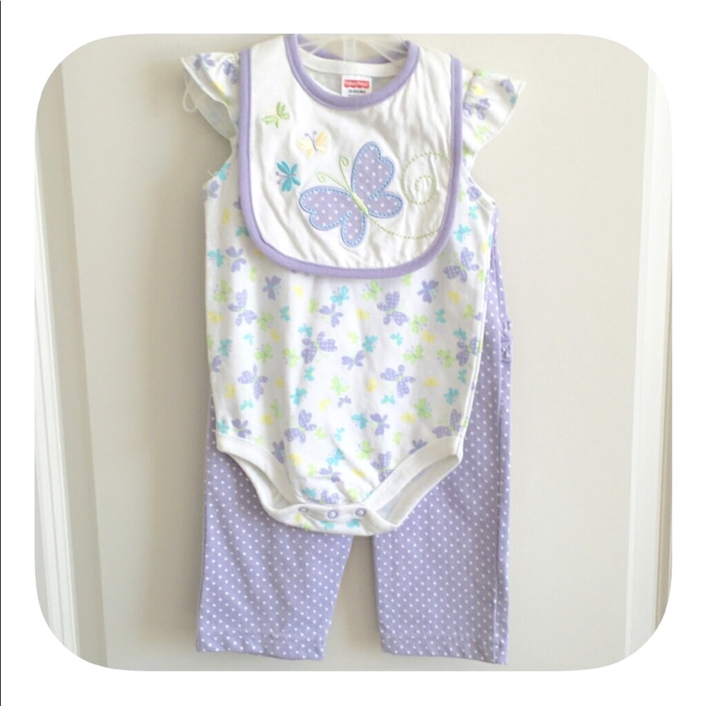 ❤NWOT Baby Girls 3 piece outfit set